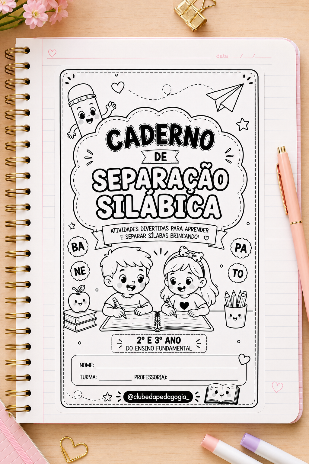 Caderno de Separação Silábica – 2º e 3º Ano